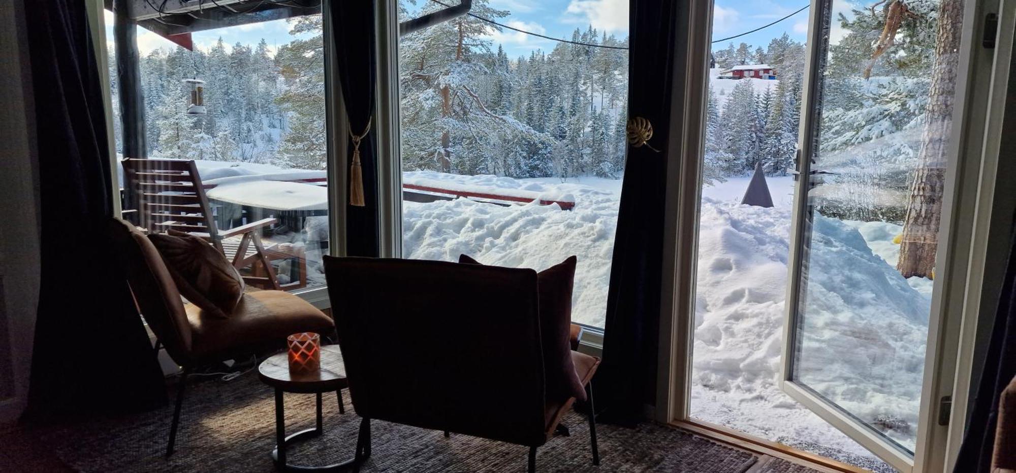 Ro I Sjelen. Hytte Til Leie Pa Skrim. Kongsberg Bagian luar foto
